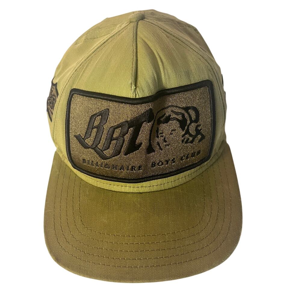 Vintage Bbc Ice Cream Billionaire Boys Club Olive Green Snapbacks Hat Patch Logo